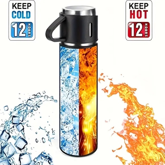 NIB! Gray Vacuum Flask Set! - Picture 5 of 5